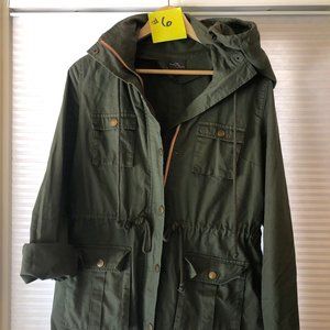 Market & Spruce, olive utility jacket, Size L